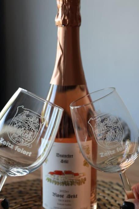 Ferienwohnung Weingut Lahmer August Kretzschau ภายนอก รูปภาพ